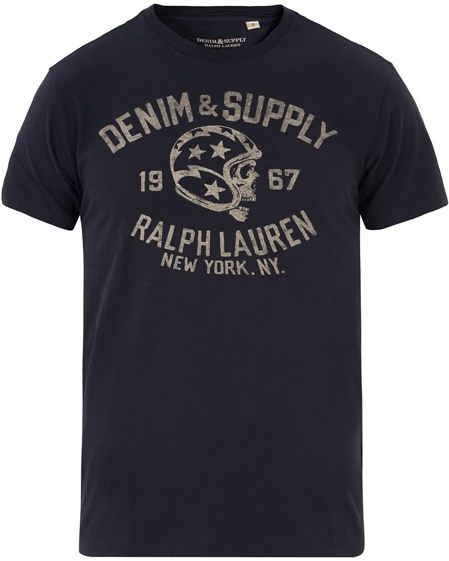 denim supply ralph lauren motor tee navy star Lav Pris kggdz